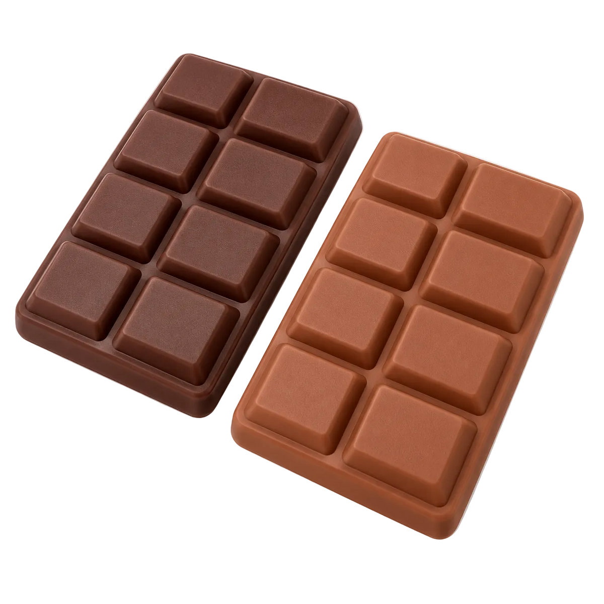 Chocolate Bar Sensory Fidget Tools | 2-Piece Dark and Brown Tactile Set