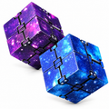 Galaxy Infinity Fidget Cubes | 2-Piece Folding Sensory Fidget Toy Set