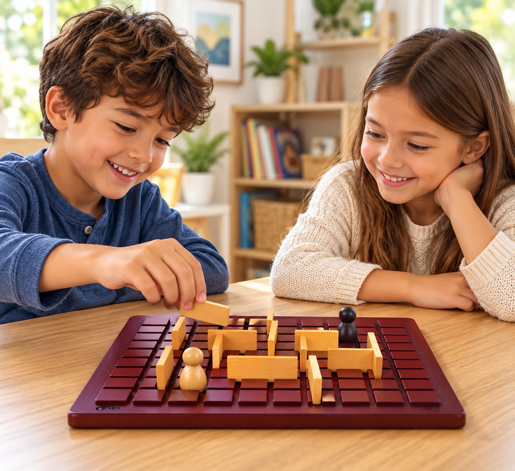 Wooden Quoridor Strategy Board Game | Turn-Taking and Problem-Solving Activity